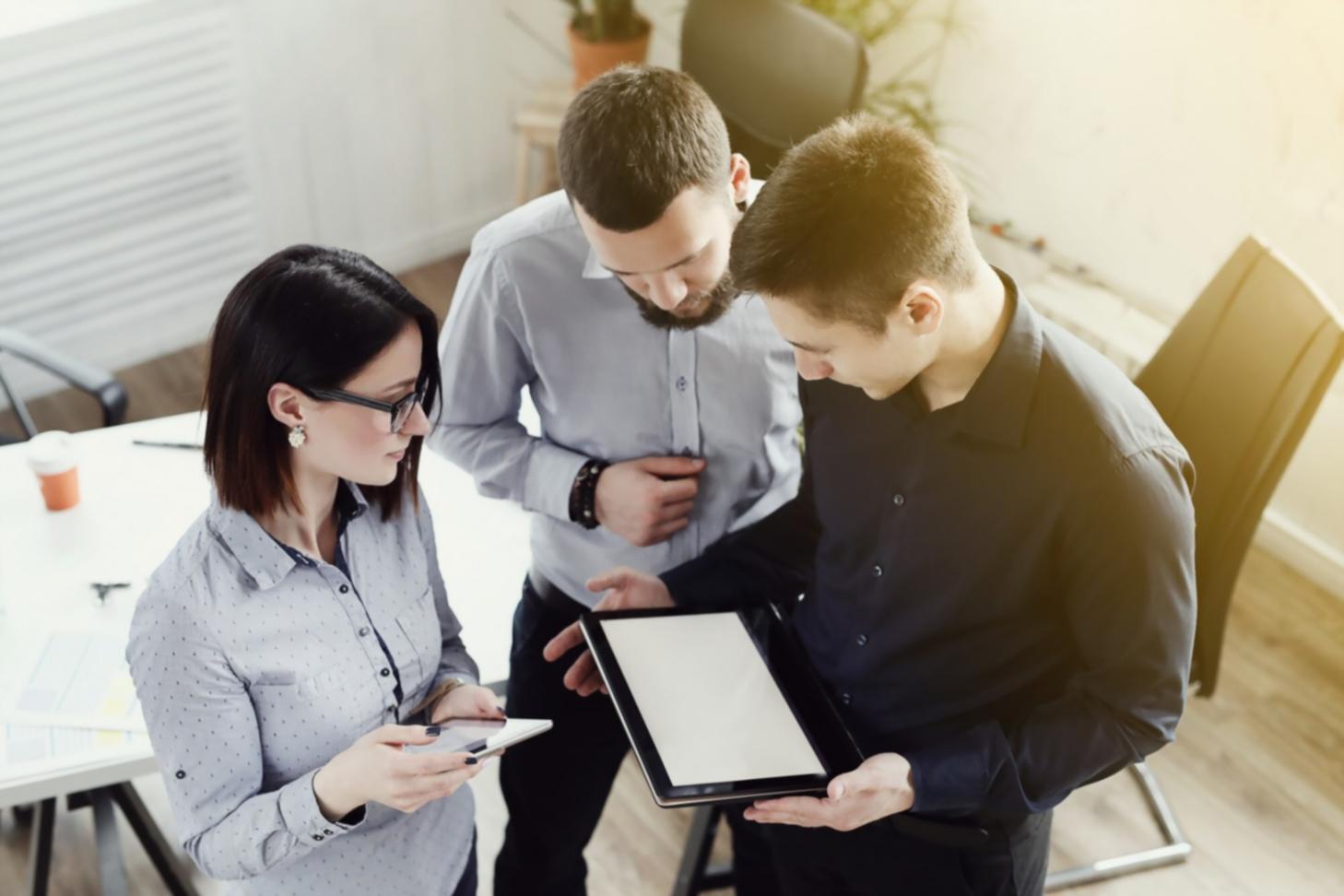 Finance professional working with clients and developing expertise